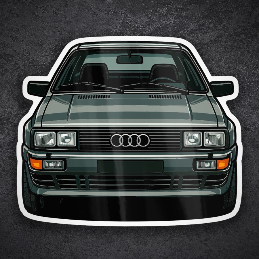 Aufkleber: Klassisches Audi Quattro Auto