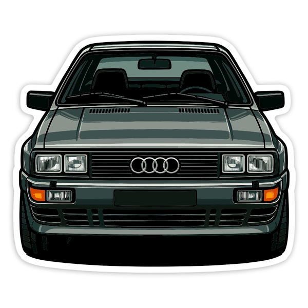 Aufkleber: Klassisches Audi Quattro Auto