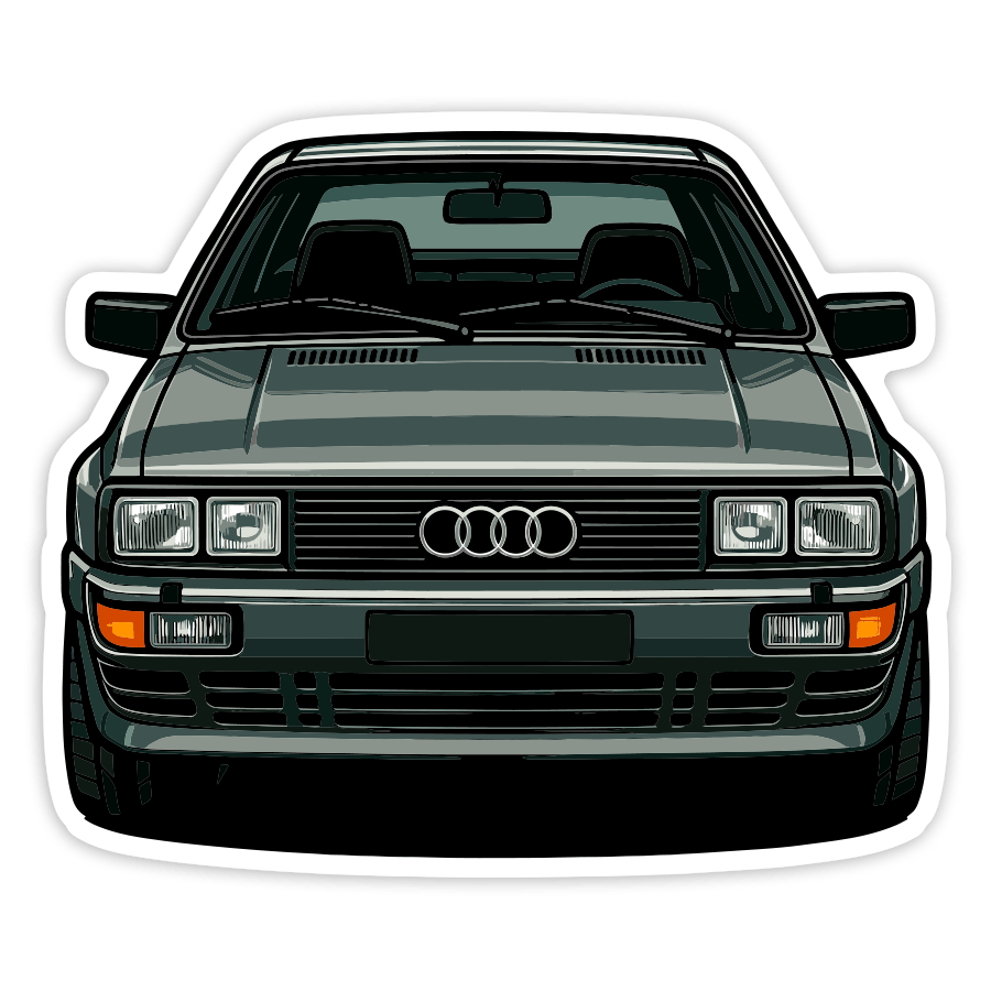 Aufkleber: Klassisches Audi Quattro Auto