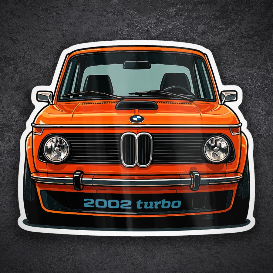 Aufkleber: BMW 2002 Turbo Auto