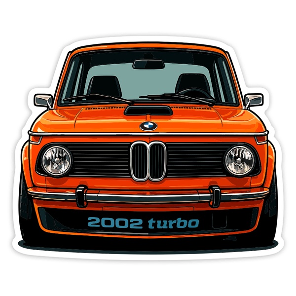 Aufkleber: BMW 2002 Turbo Auto