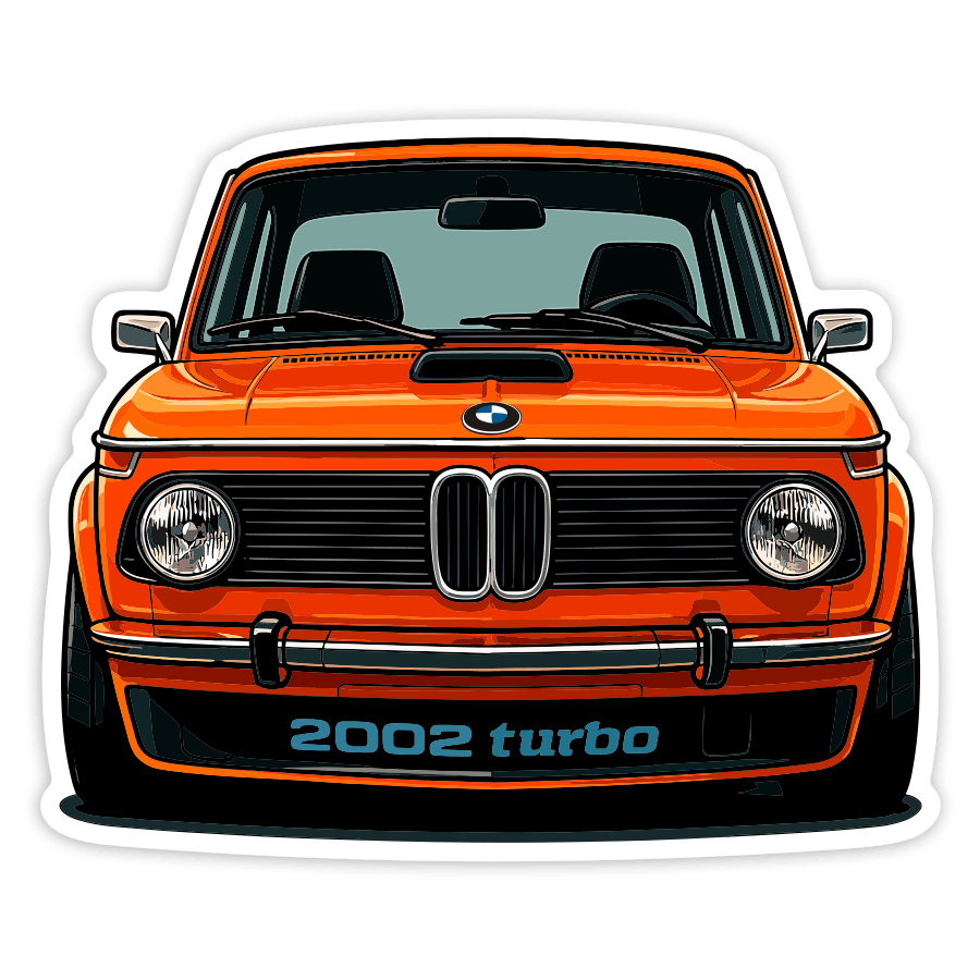 Aufkleber: BMW 2002 Turbo Auto