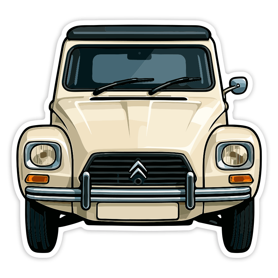 Aufkleber: Citroën Dyane Auto