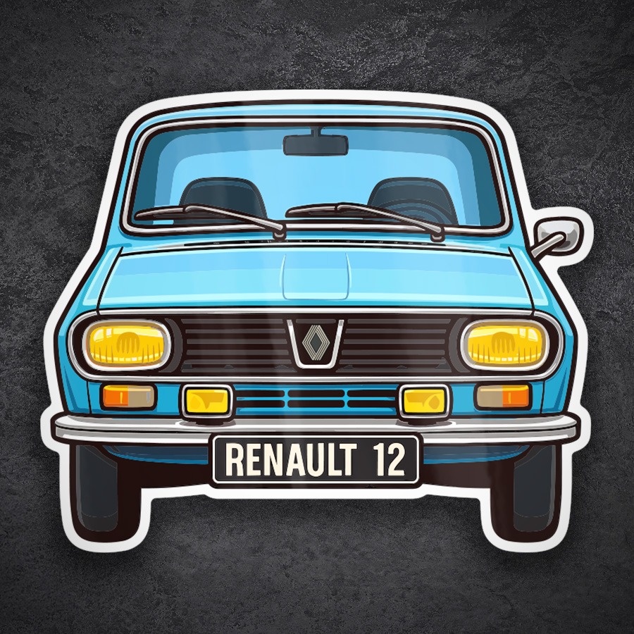 Aufkleber: Renault 12 Auto