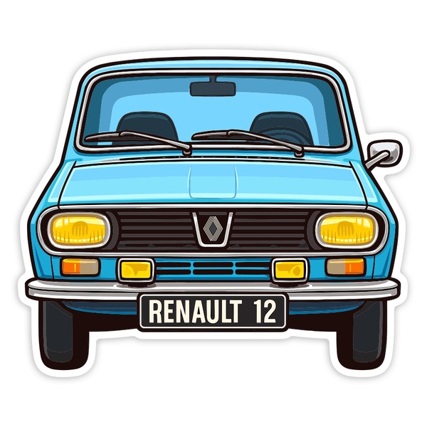 Aufkleber: Renault 12 Auto