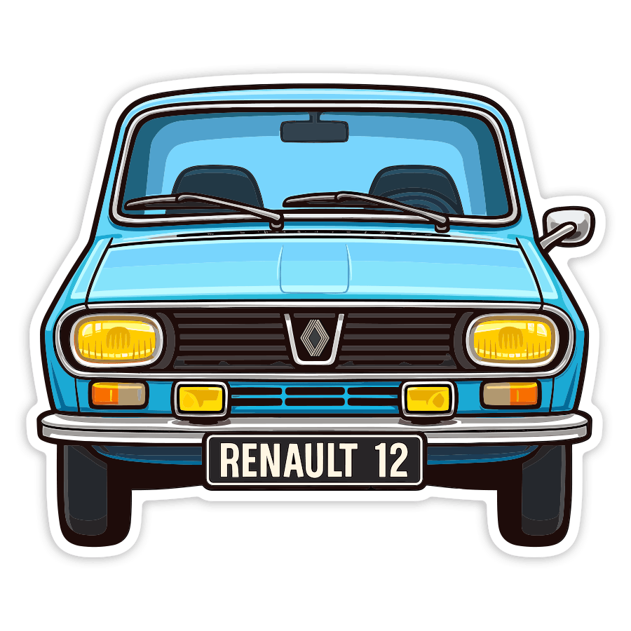 Aufkleber: Renault 12 Auto