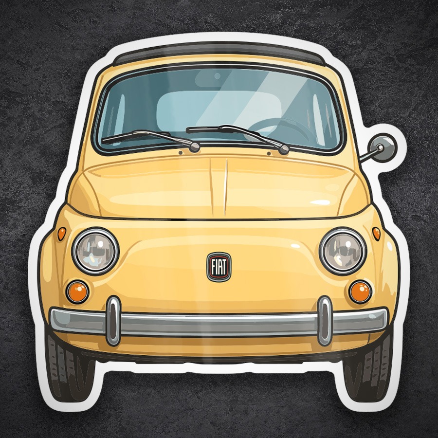 Aufkleber: Klassisches Fiat 500 Auto