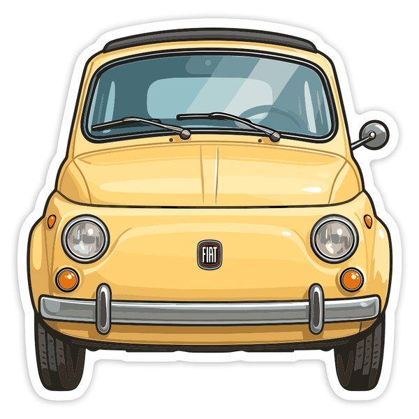 Aufkleber: Klassisches Fiat 500 Auto