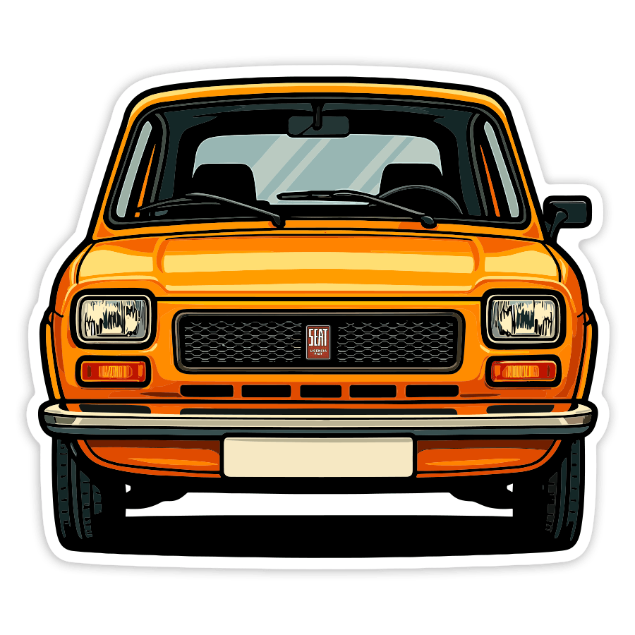 Aufkleber: SEAT 127 Auto