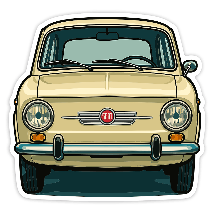 Aufkleber: SEAT 850 Auto