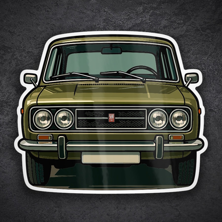 Aufkleber: SEAT 124 Auto