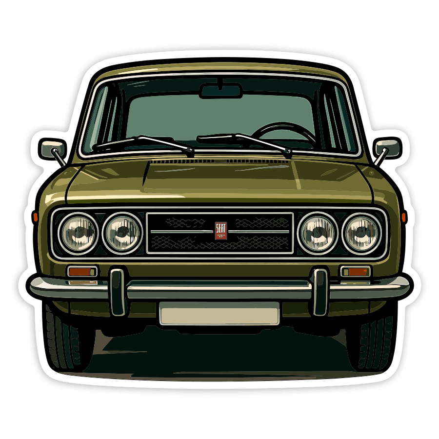 Aufkleber: SEAT 124 Auto