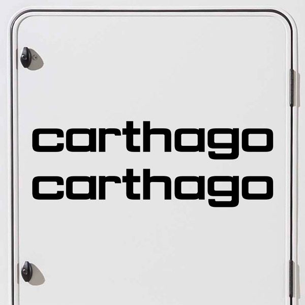 Wohnmobil aufkleber: Carthago Aufkleber-Set (2 St&uuml;ck)
