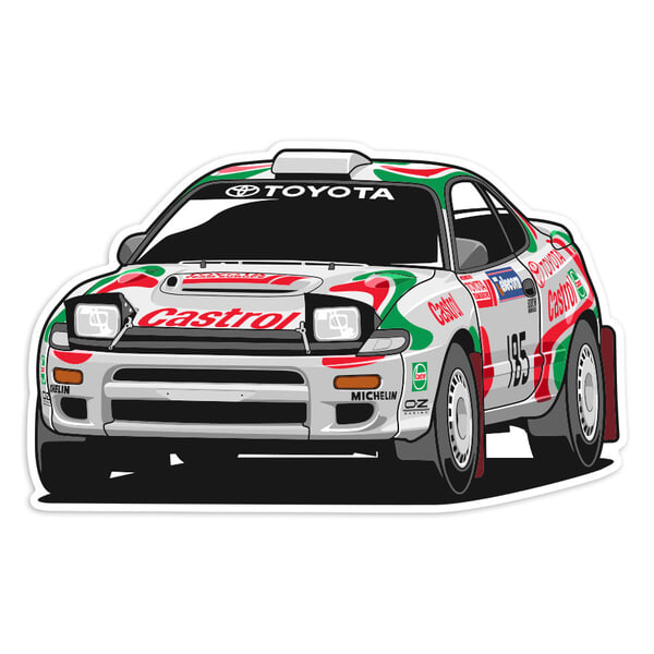 Aufkleber: Toyota Celica ST185 Castrol