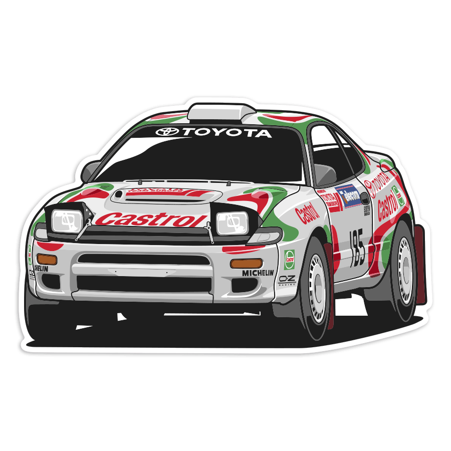 Aufkleber: Toyota Celica ST185 Castrol