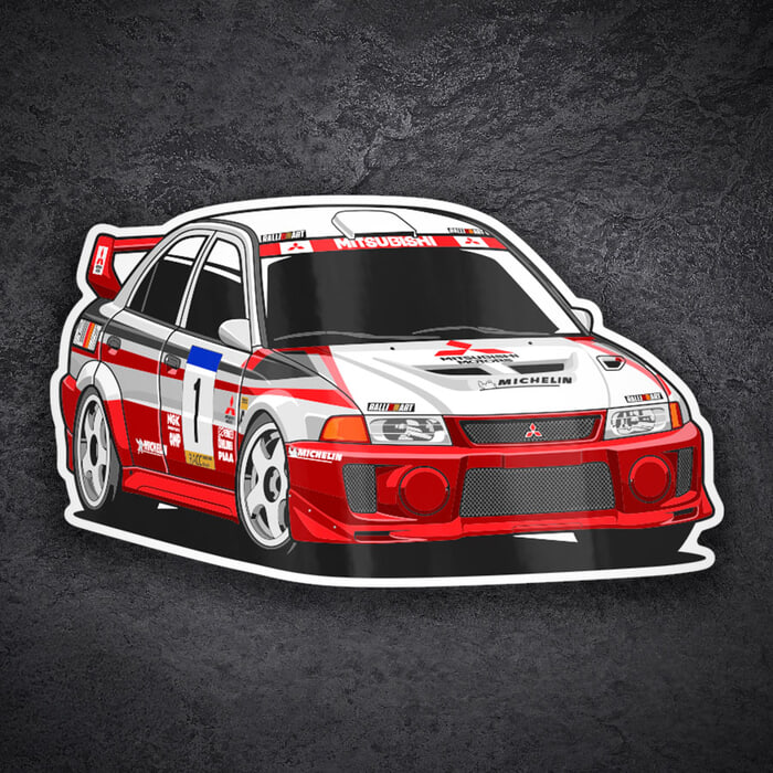 Aufkleber: Mitsubishi Lancer Evo VI