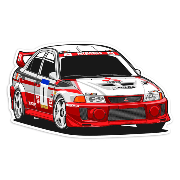 Aufkleber: Mitsubishi Lancer Evo VI