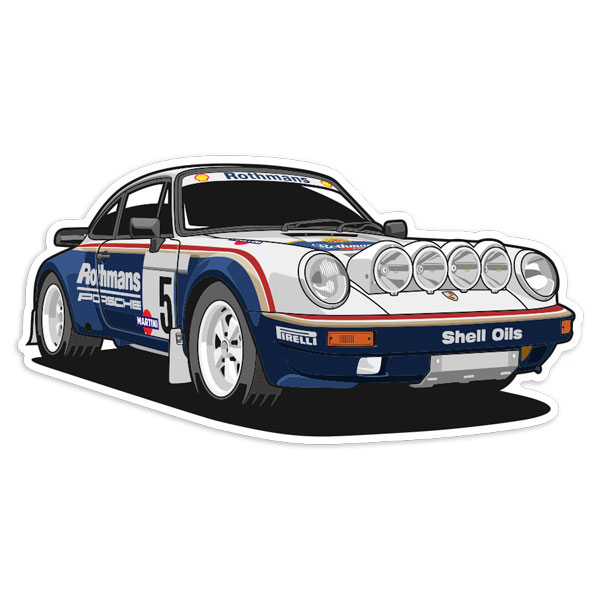 Aufkleber: Porsche 911 Rothmans
