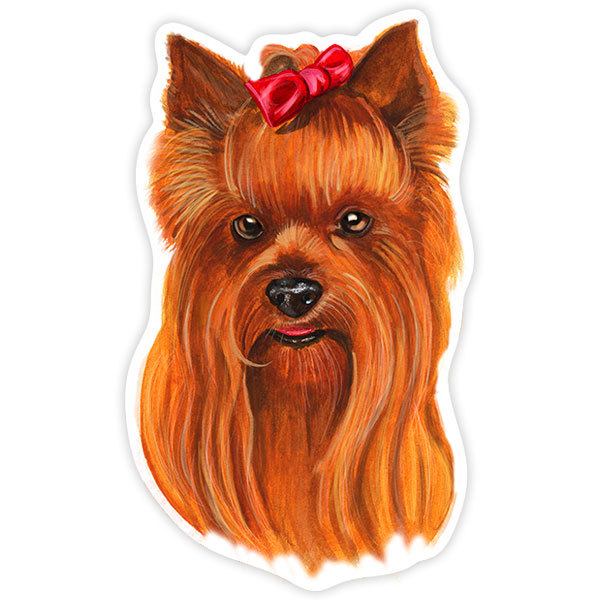 Aufkleber Hund Yorkshire Terrier