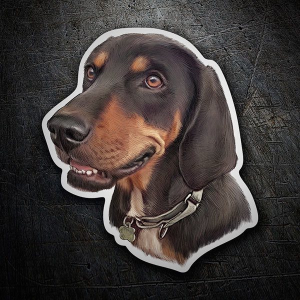 Aufkleber: Dackel (Wursthund)