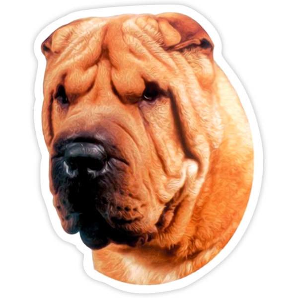 Aufkleber: Shar Pei