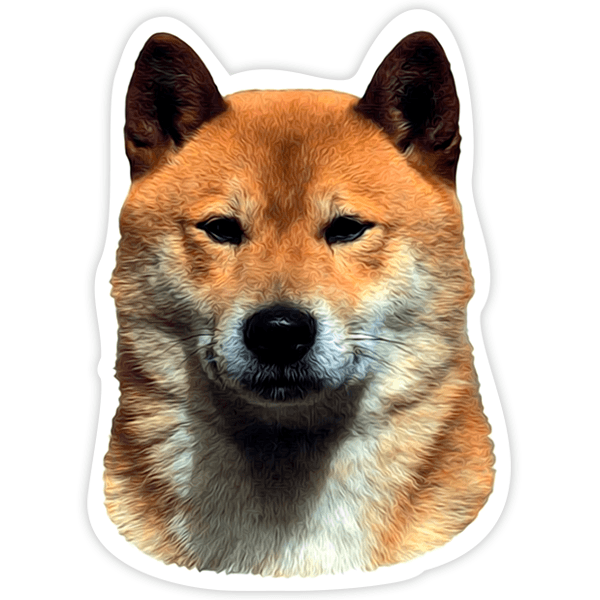 Aufkleber: Shiba Inu