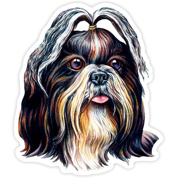 Aufkleber: Shih Tzu