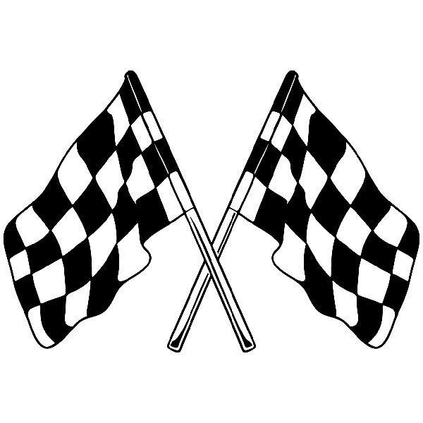Aufkleber: Rennflaggen 4