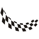 Aufkleber: Racing Flaggen 16