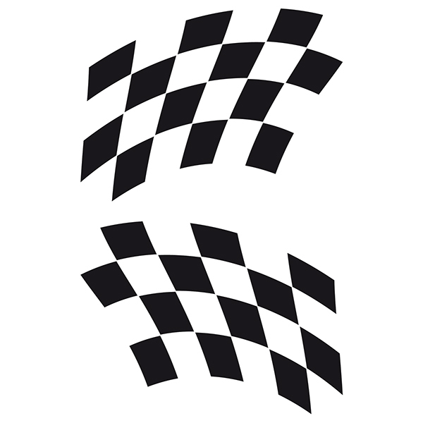Aufkleber: Racing Flaggen 19
