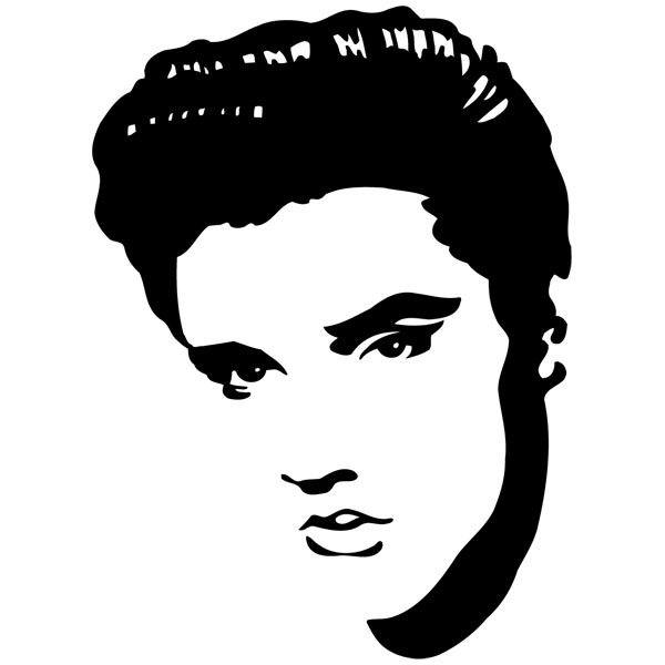 Wandtattoos: Elvis Presley Porträt