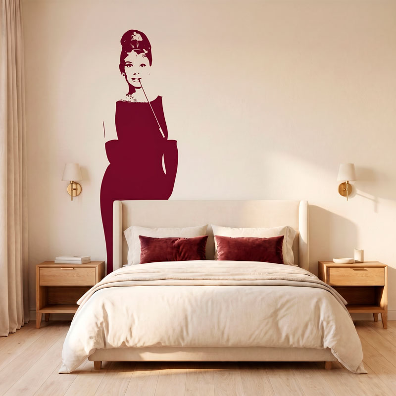Audrey Hepburn Wandtattoo 11