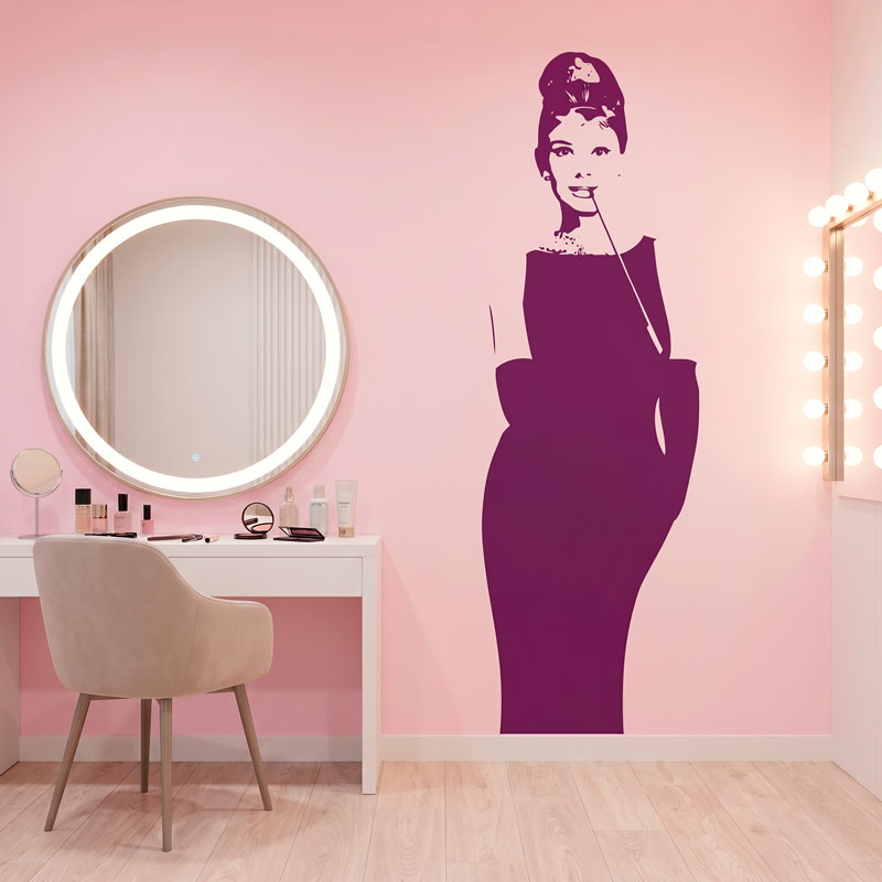 Audrey Hepburn Wandtattoo 3
