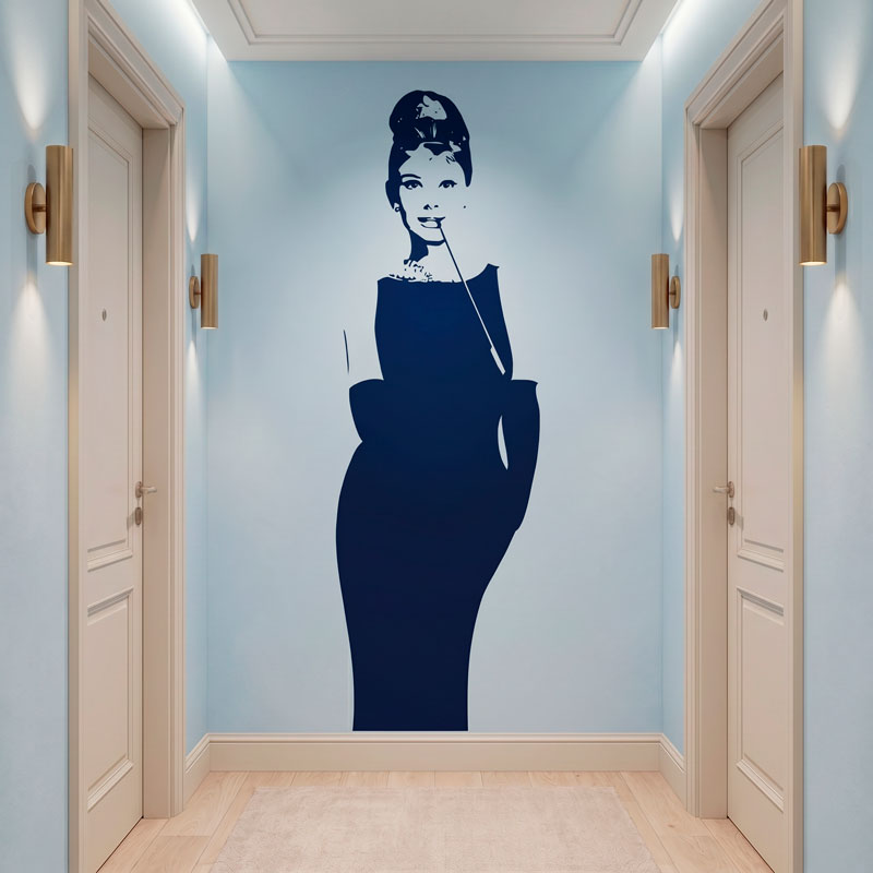 Audrey Hepburn Wandtattoo 4