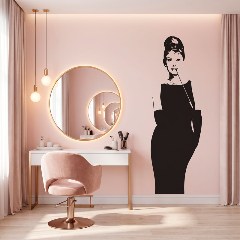 Audrey Hepburn Wandtattoo 6