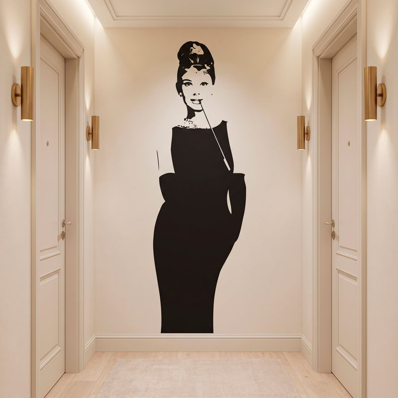Audrey Hepburn Wandtattoo 7