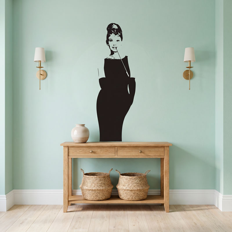 Audrey Hepburn Wandtattoo 8