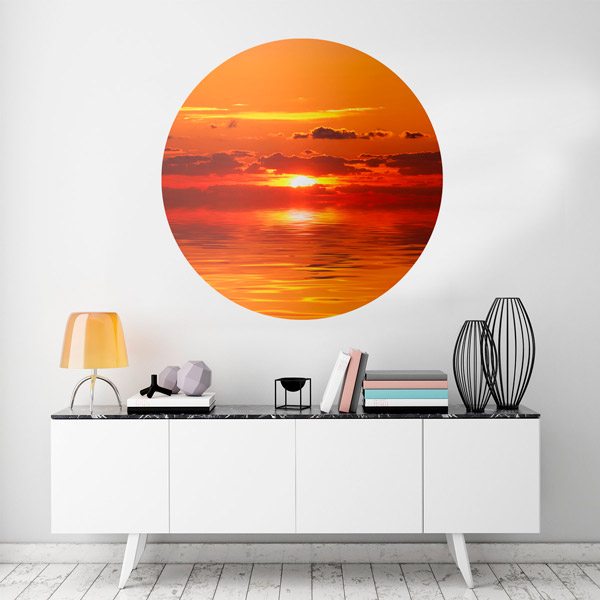 Wandtattoos: Sonnenuntergang am Meer