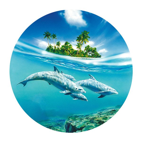 Wandtattoos: Delfine am Meer