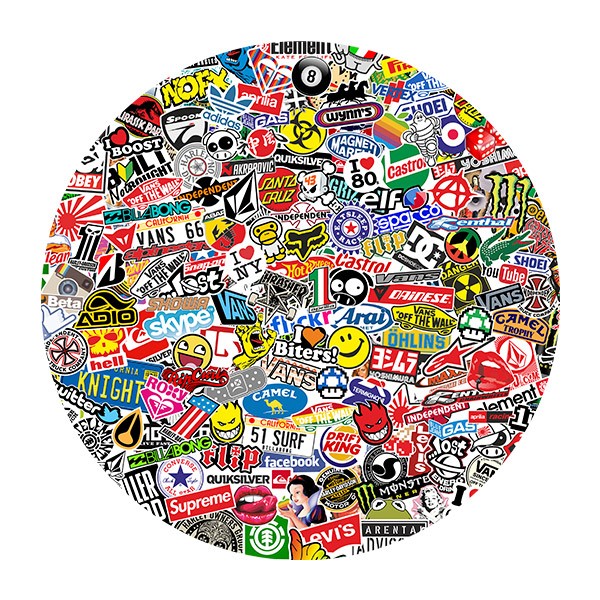 Wandtattoos: Collage Marken