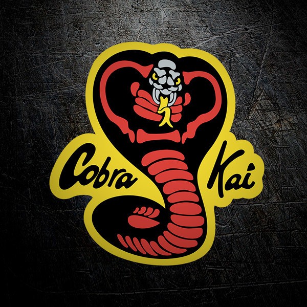 Aufkleber: Rote und Schwarze Kobra