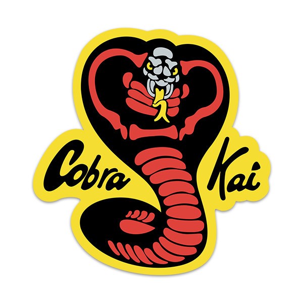 Aufkleber: Rote und Schwarze Kobra