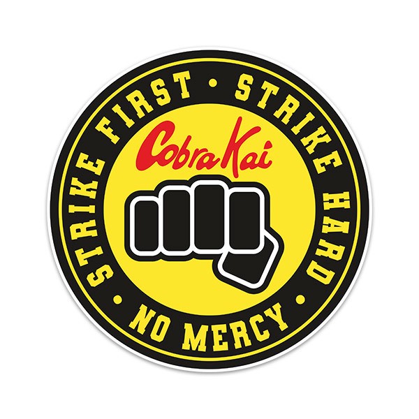 Wandtattoos: Cobra Kai Strike First Faust