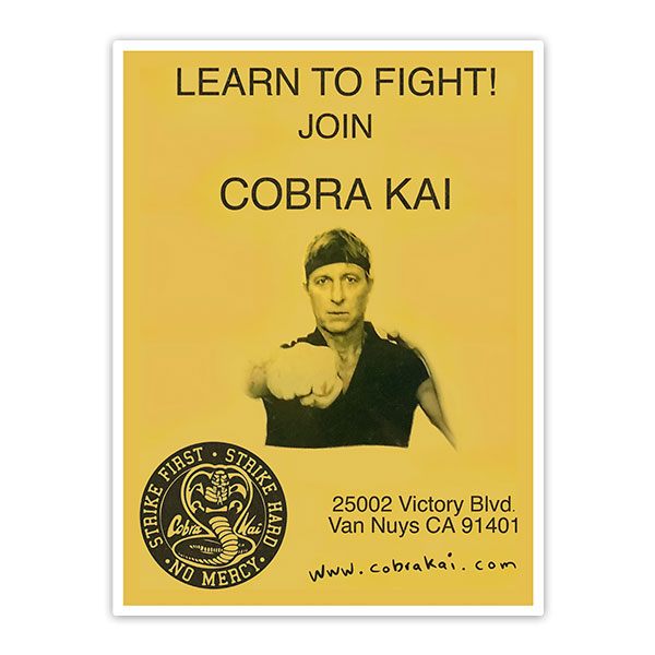 Aufkleber: Cobra Kai Learn to Fight!