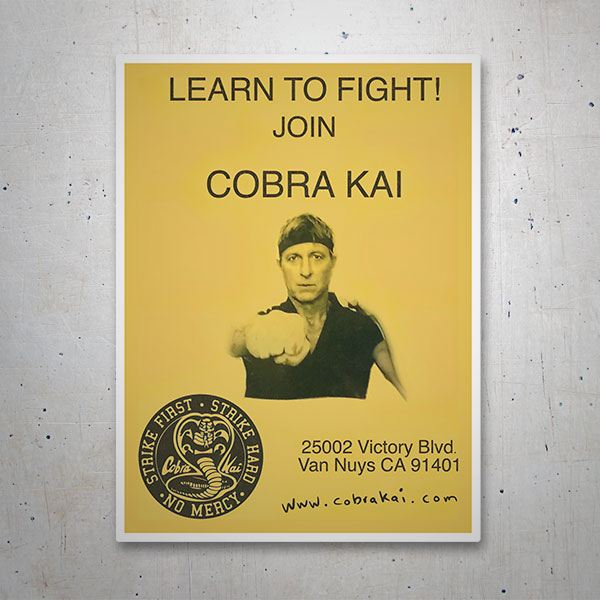 Aufkleber: Cobra Kai Learn to Fight!