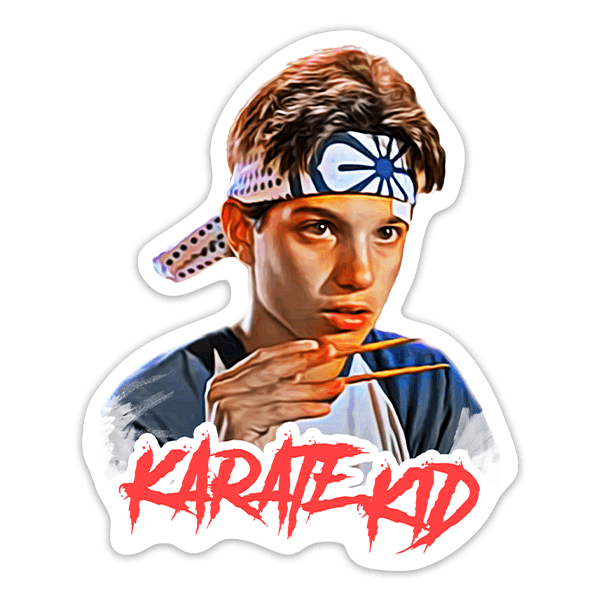 Aufkleber: Daniel LaRusso Karate Kid 0