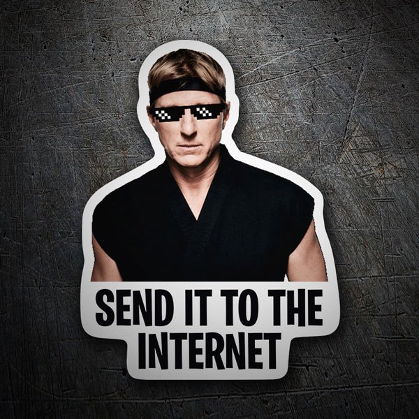 Aufkleber: Cobra Kai Send it to the Internet II 1