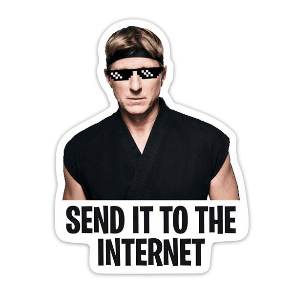 Aufkleber: Cobra Kai Send it to the Internet II