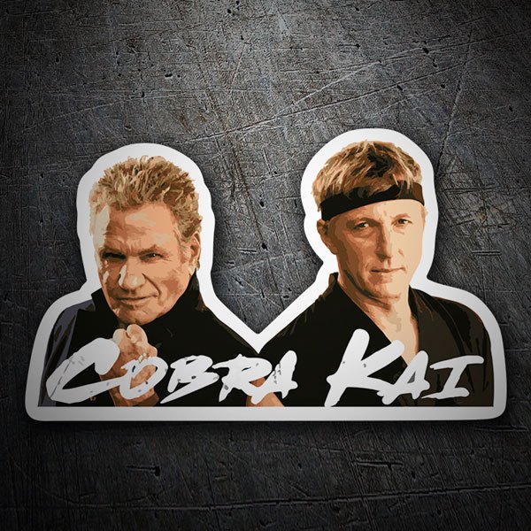 Aufkleber: Cobra Kai, John Kresse y Johnny Lawrence 