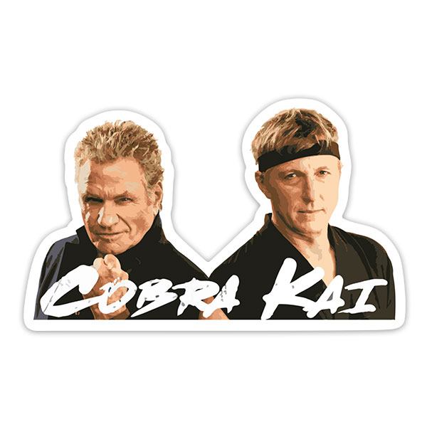 Aufkleber: Cobra Kai, John Kresse y Johnny Lawrence 